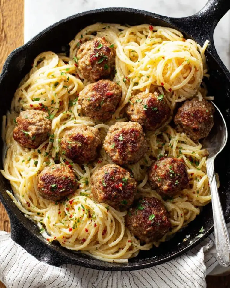 Meatballs Alfredo Recipe