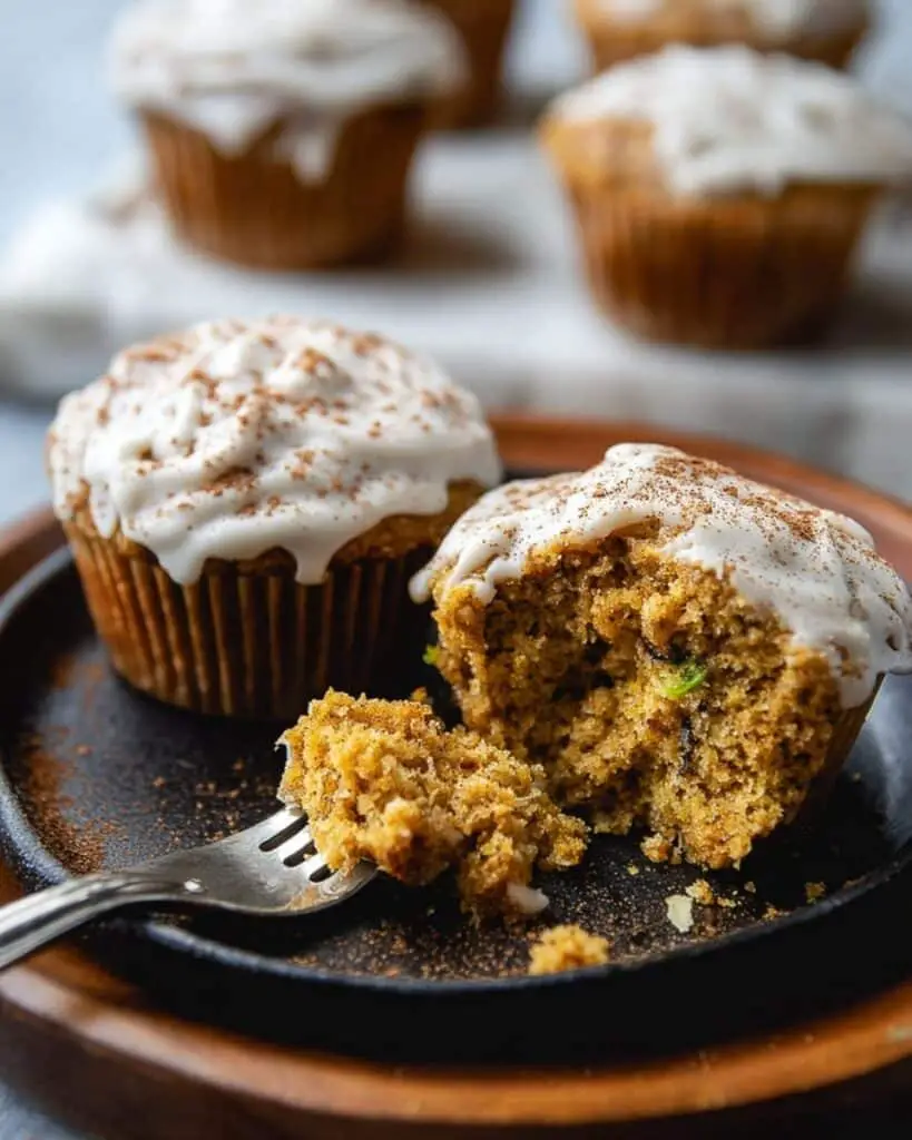 Pumpkin Zucchini Muffins with Chocolate Chip Frosting Recipe