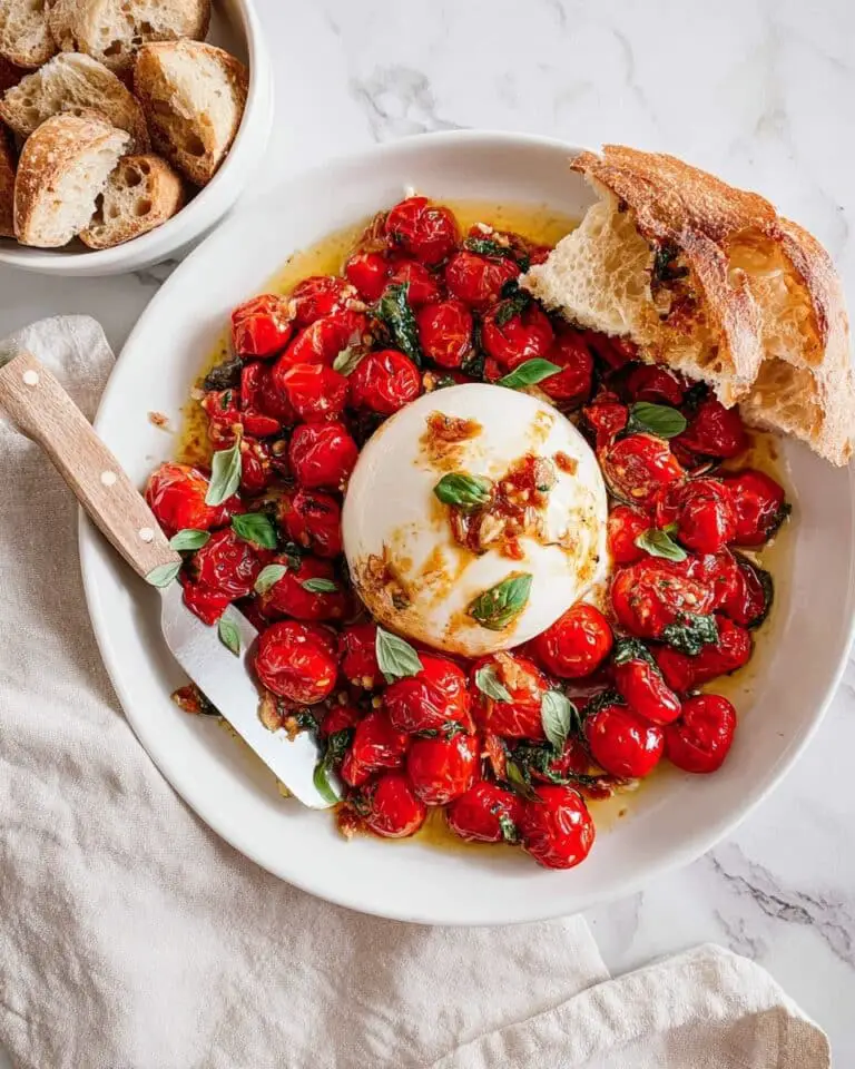 Roast Tomato Mozzarella & Basil Recipe