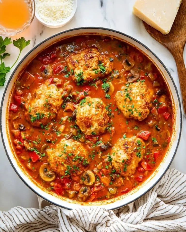 Easy 1 Hour Chicken Cacciatore Recipe