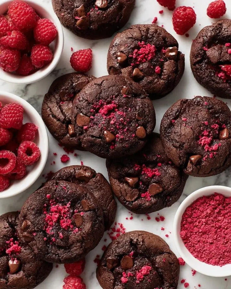 Chocolate Raspberry Truffle Cookies Recipe