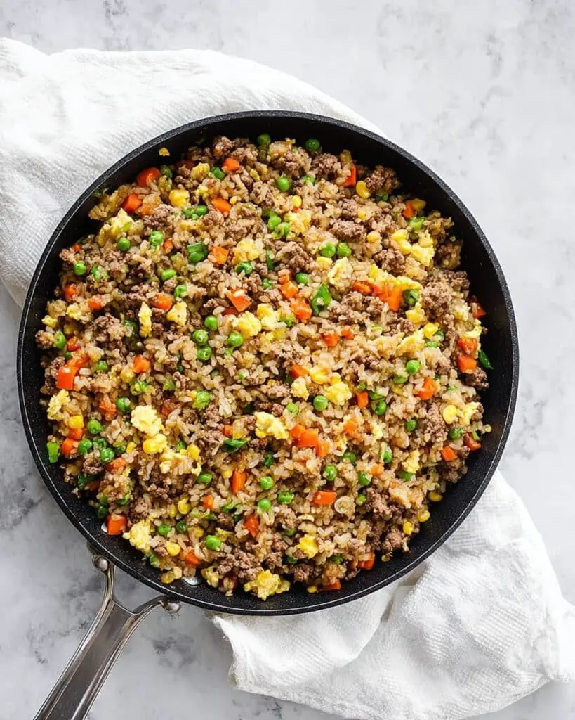 Ground Beef Fried Rice Recipe