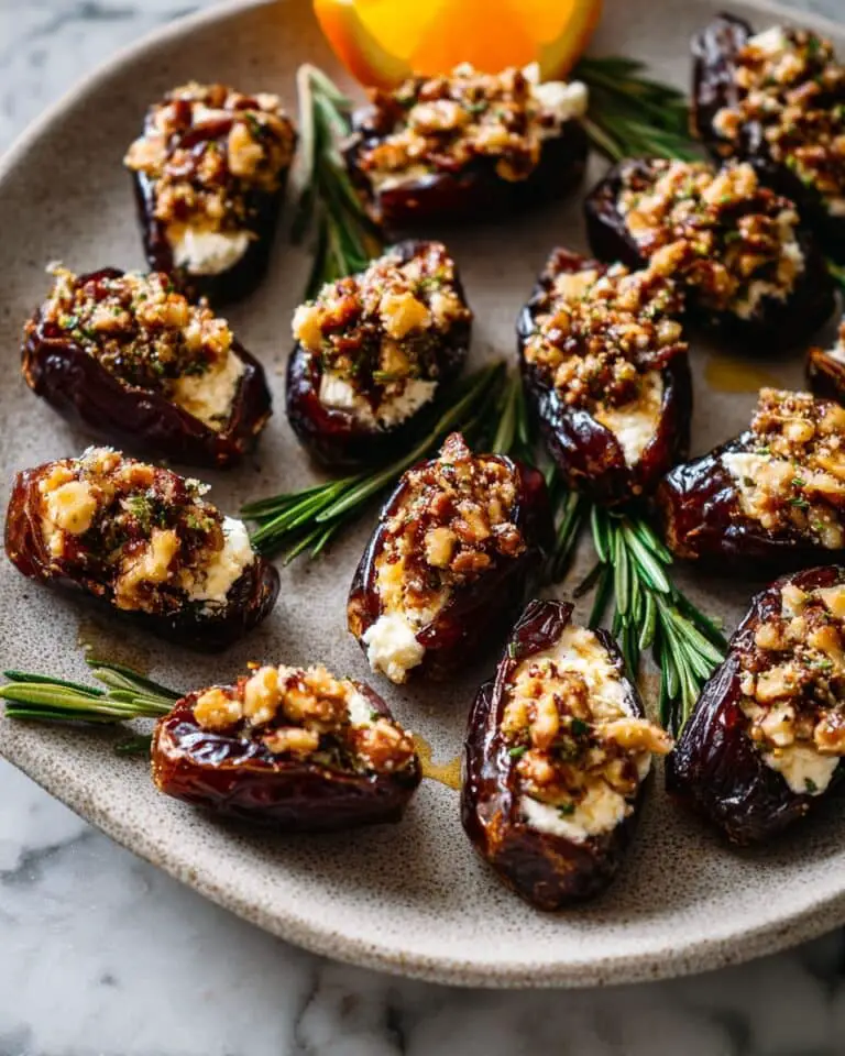 Roasted Stuffed Dates with Goat Cheese, Walnuts, and Orange Zest Recipe