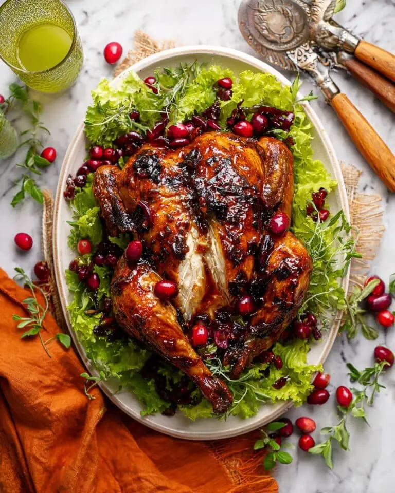Maple Cranberry Roast Chicken Recipe