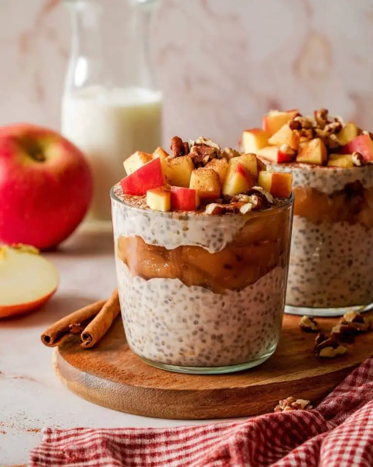 Protein Apple Pie Overnight Oats Recipe