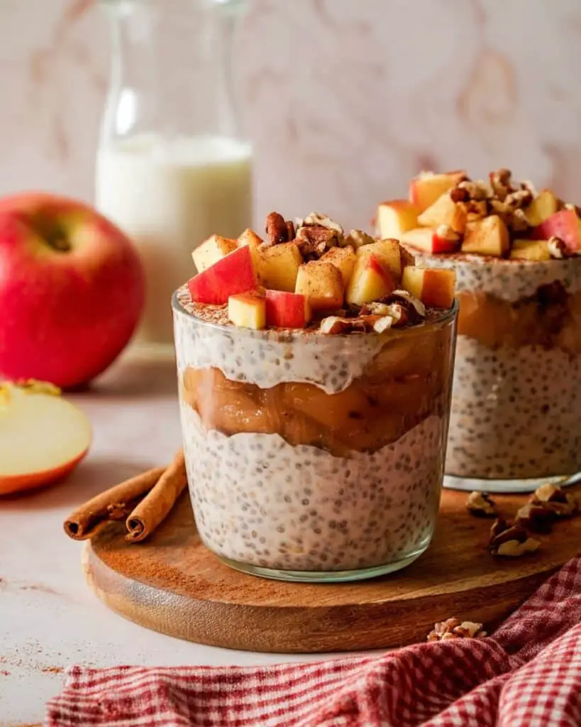Protein Apple Pie Overnight Oats Recipe