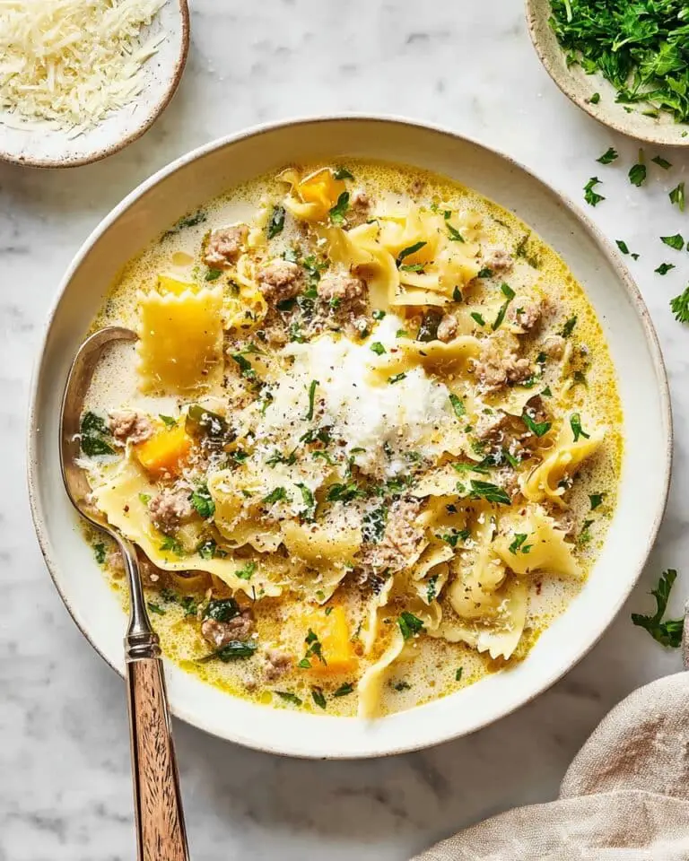 Easy Butternut Squash Lasagna Soup Recipe
