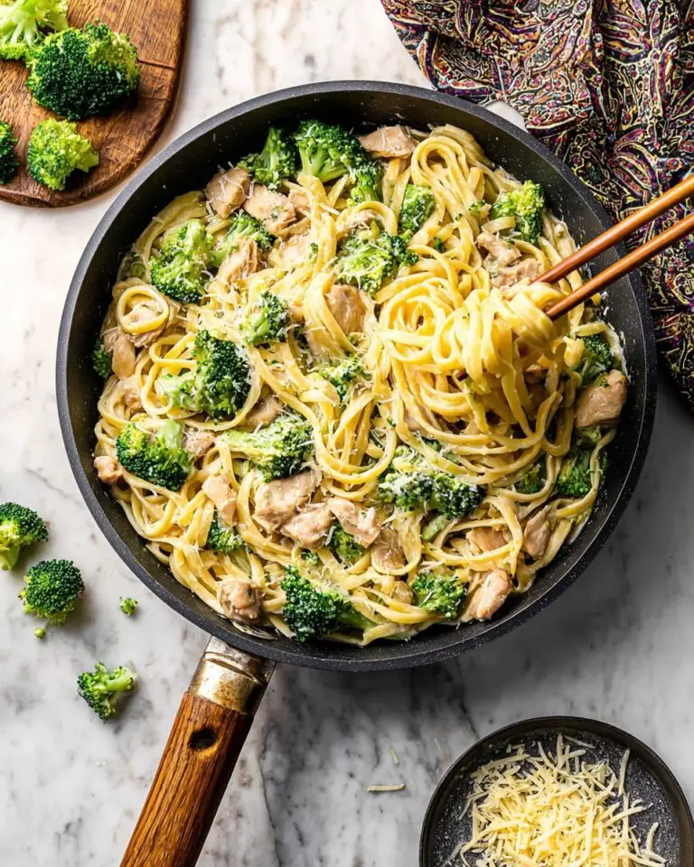 Chicken Fettuccine Alfredo With Broccoli Recipe