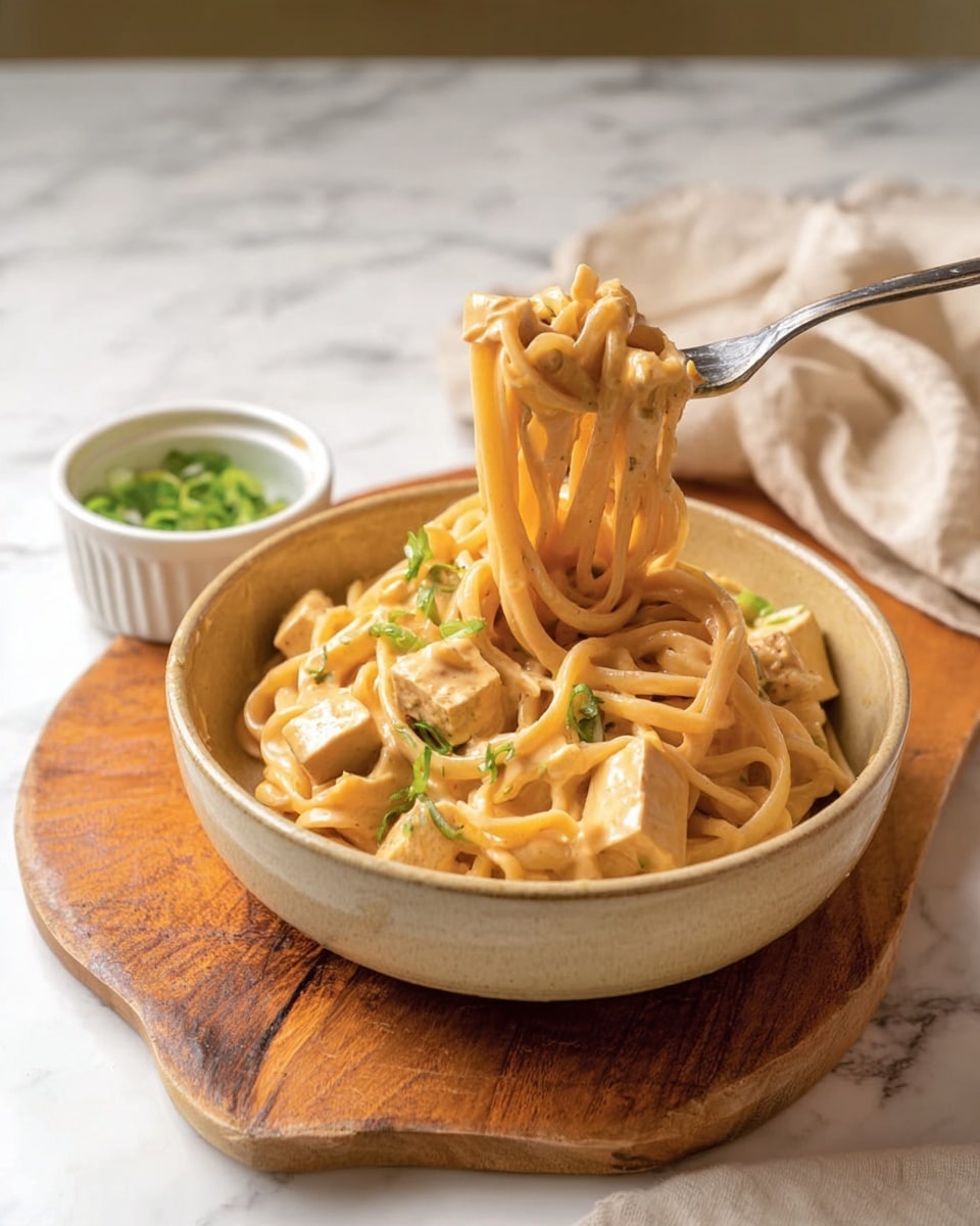 Creamy Udon Soup with Mushrooms and Tofu Recipe