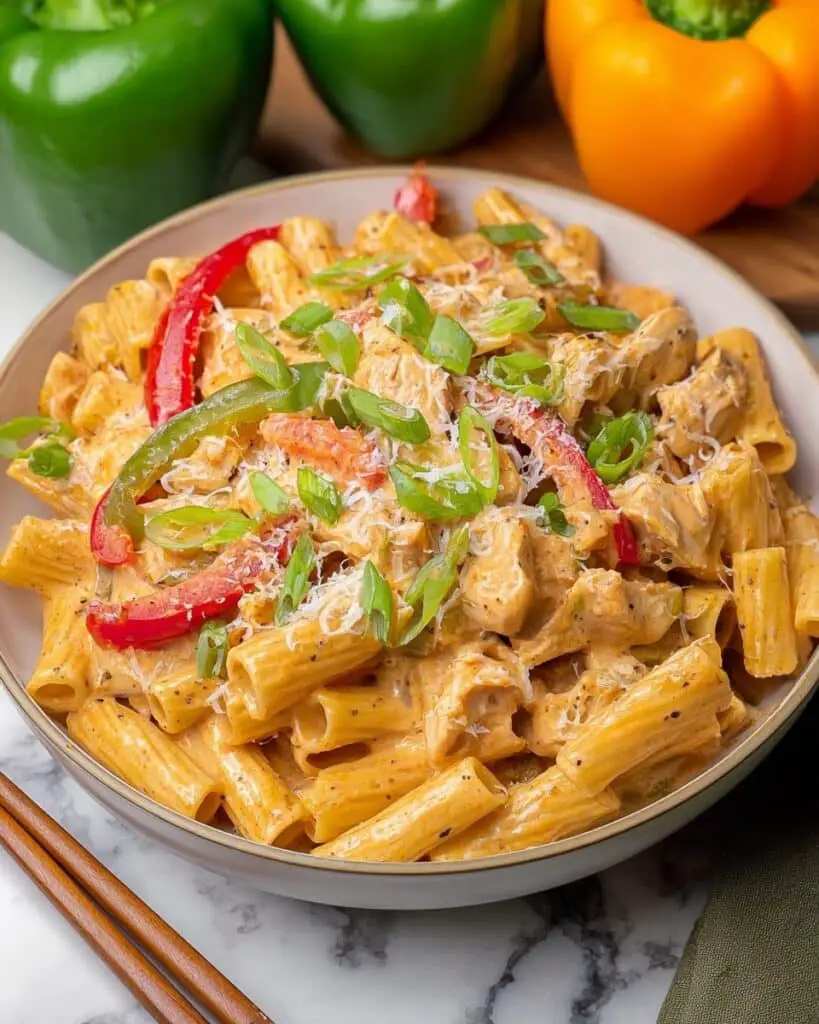 Creamy Rasta Pasta with Jamaican Jerk Chicken Recipe