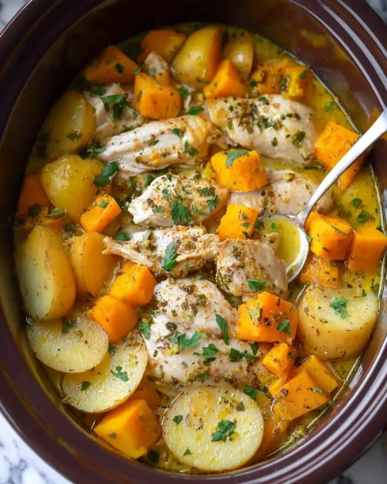 Crockpot Apple Chicken Breast with Butternut Squash and Apples Recipe