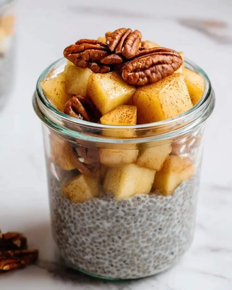 Cinnamon Apple Pie Vegan Chia Pudding Recipe