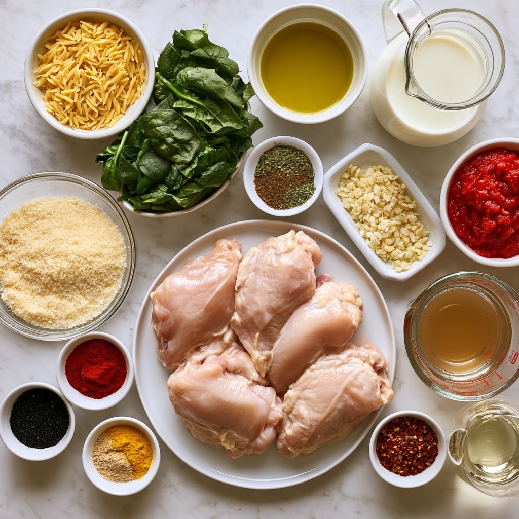 A white cutting board placed on a white marbled surface holds seven raw, pale pink chicken tenderloins arranged side by side in a row. Below the cutting board, fresh bright green cilantro leaves extend outward, while two whole limes with a smooth, bright green peel sit nearby. To the right, a small white square dish contains golden-brown sesame oil, and beside it, a whole bulb of light purple garlic rests on the marbled surface. A small white round dish filled with white salt and another with coarsely ground black pepper are positioned near the bottom right. Below the cilantro and near the bottom left, small glass containers hold dark soy sauce and pale yellow lime juice, all neatly spaced around the central chicken tenderloins. photo taken with an iphone --ar 4:5 --v 7