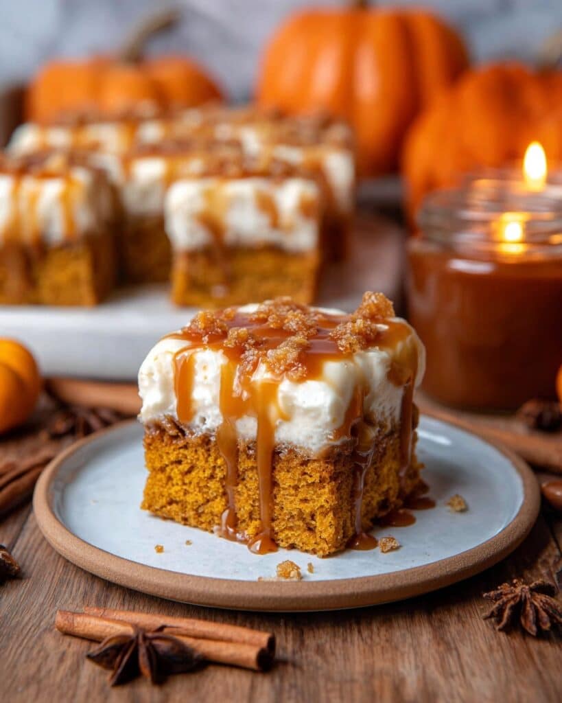 Pumpkin Caramel Brûlée Cake Recipe