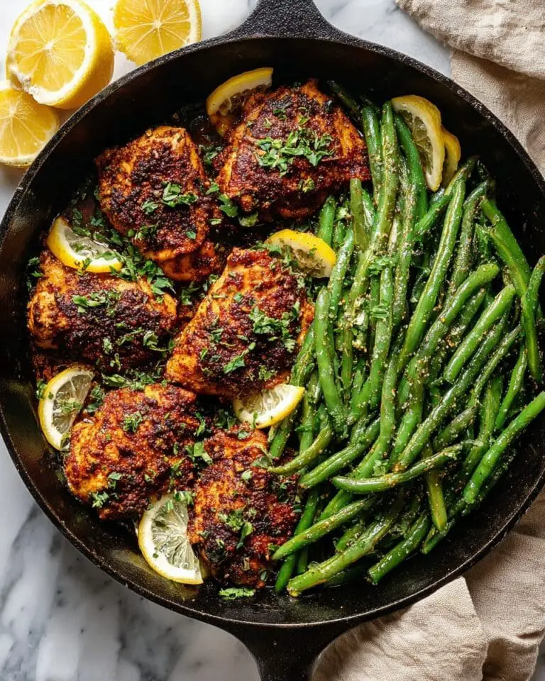 Skillet Chicken and Green Beans Recipe