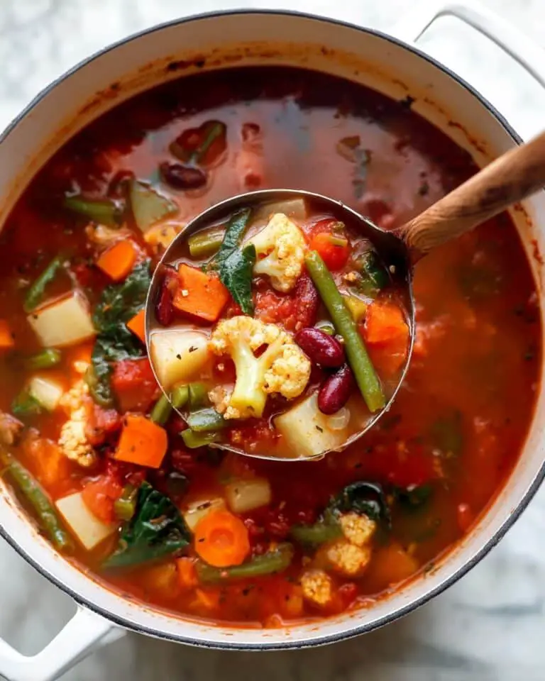 Rustic Tomato Vegetable Soup Recipe