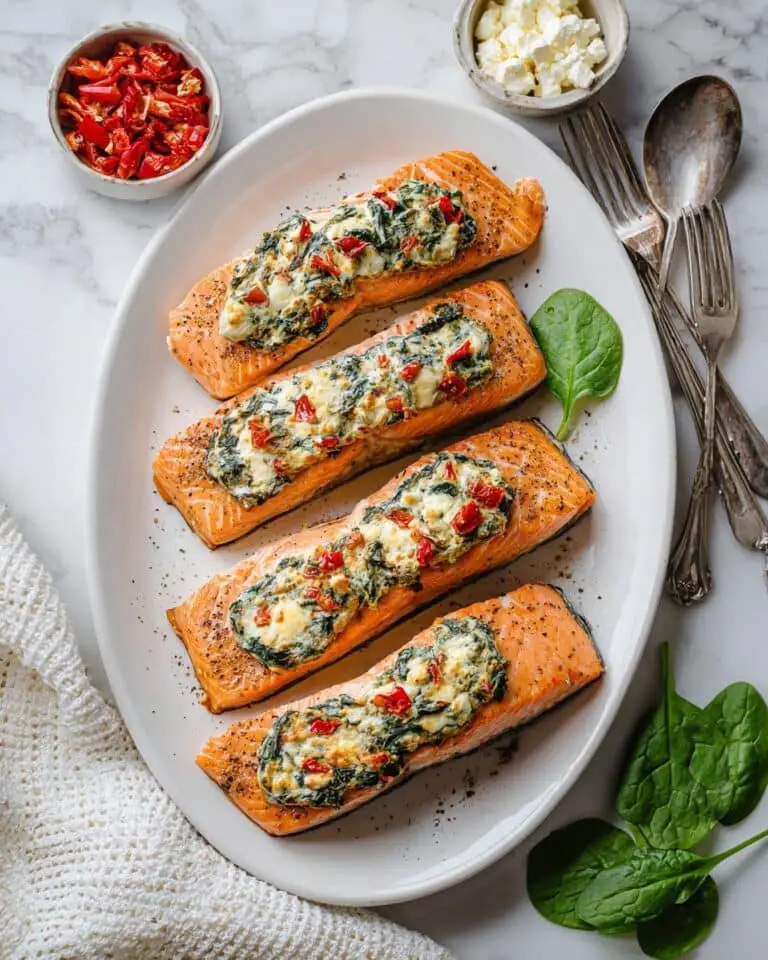 Stuffed Salmon with Spinach and Feta Recipe