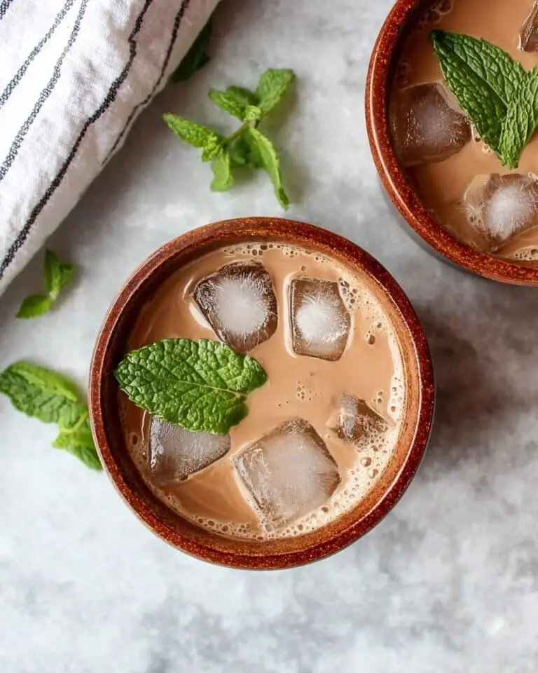 Iced Fresh Mint Mocha Recipe