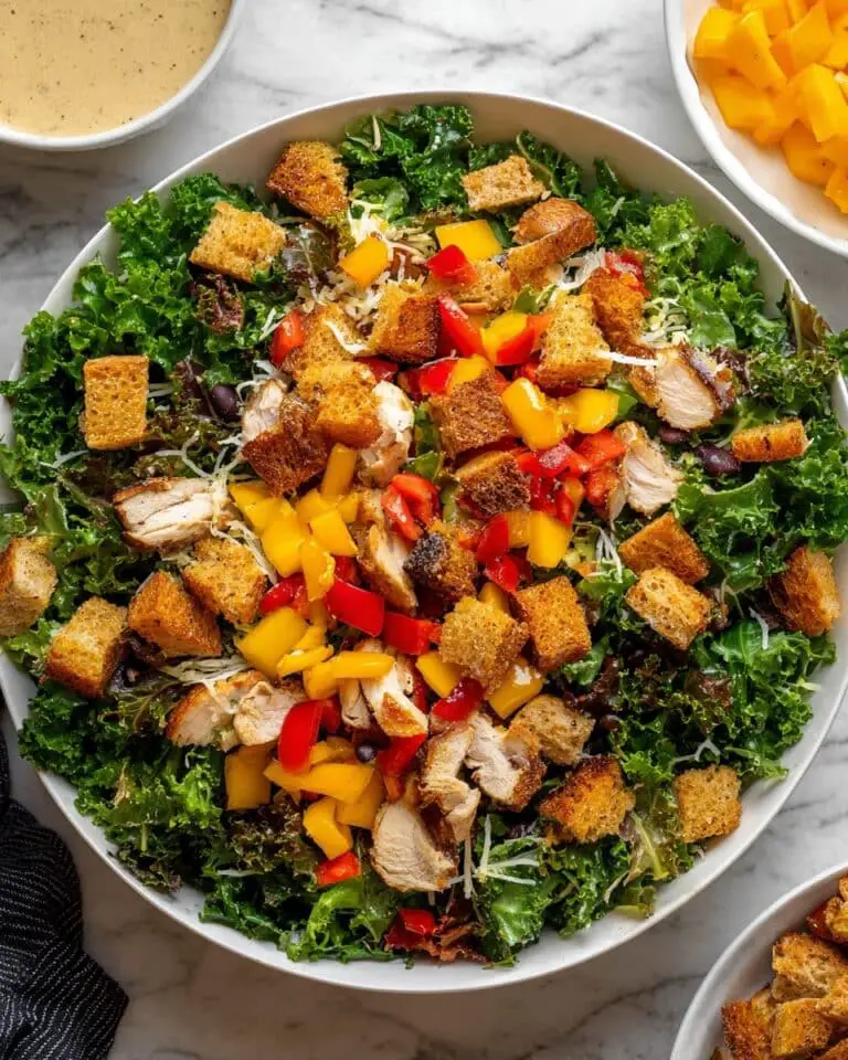 BBQ Chicken Peach Chopped Salad Recipe