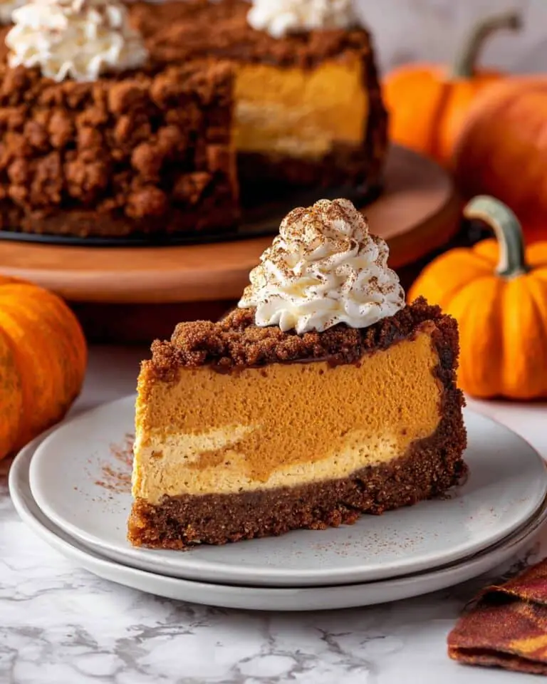 Pumpkin Streusel Cheesecake Recipe
