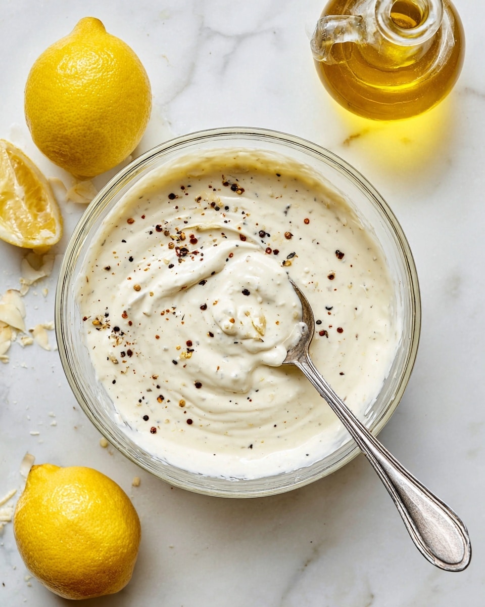 5-Minute Creamy Greek Yogurt Caesar Dressing Recipe