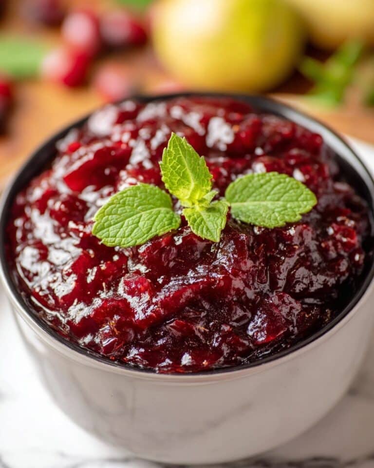 Spiced Cherry Cranberry Sauce Recipe