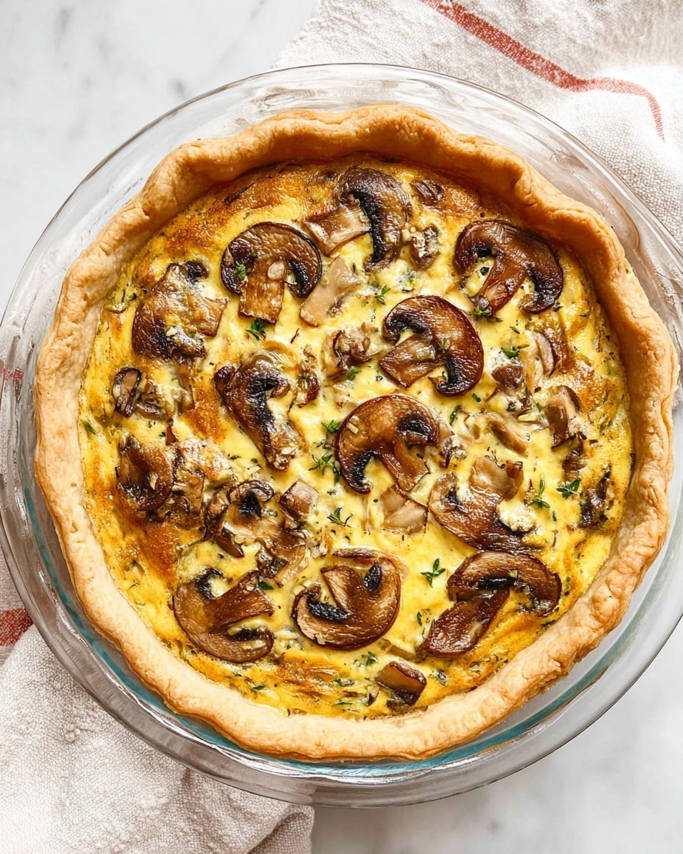 Mushroom Tart with Gruyere and Thyme Recipe