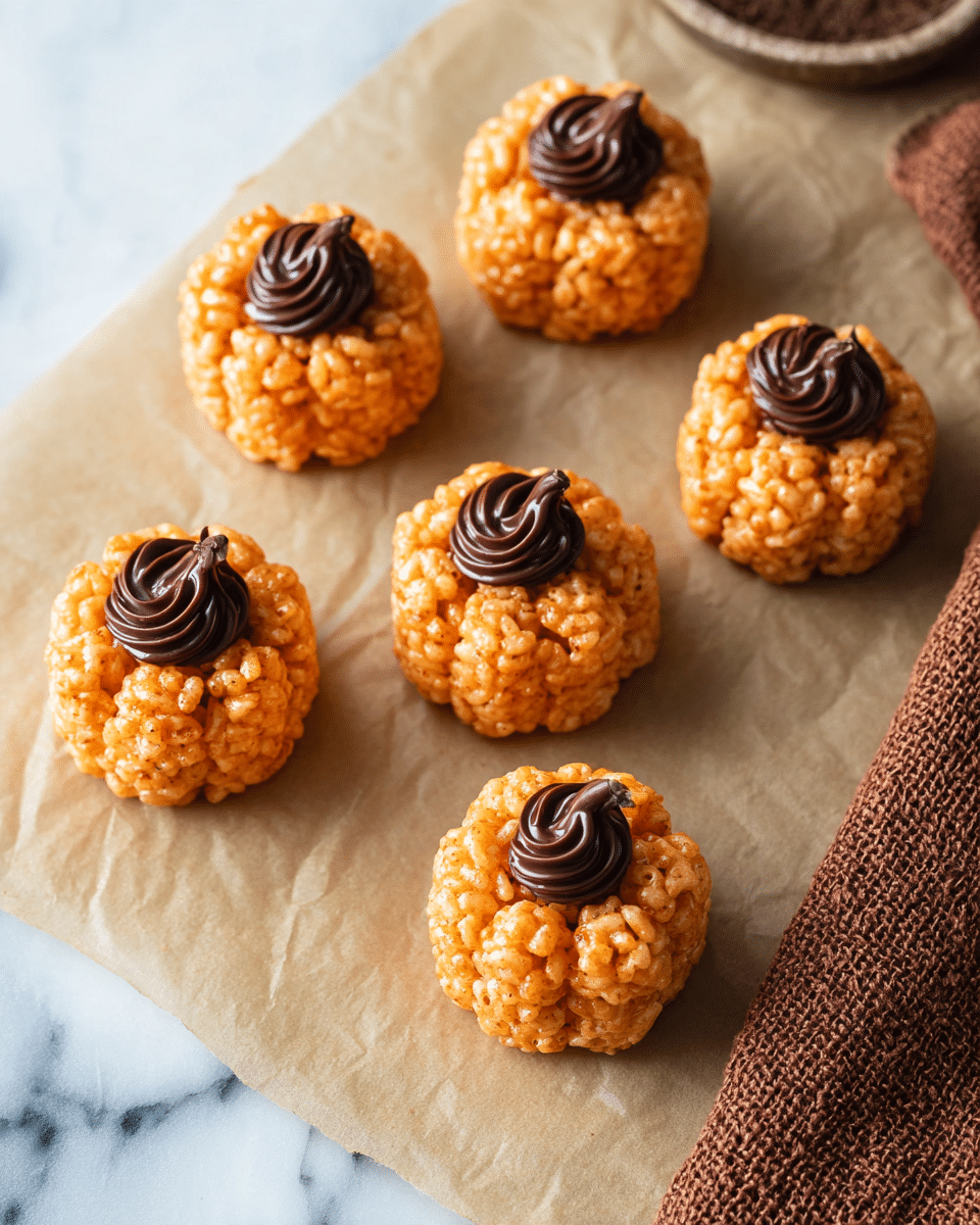 Pumpkin Rice Krispie Treats Recipe