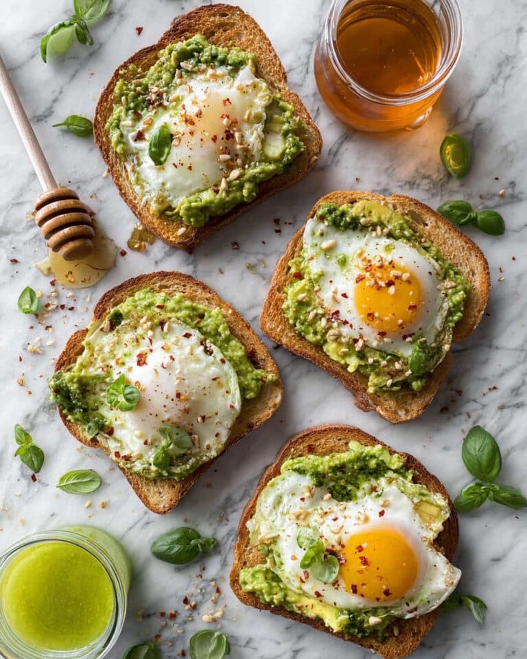 Pesto Eggs Avocado Toast Recipe