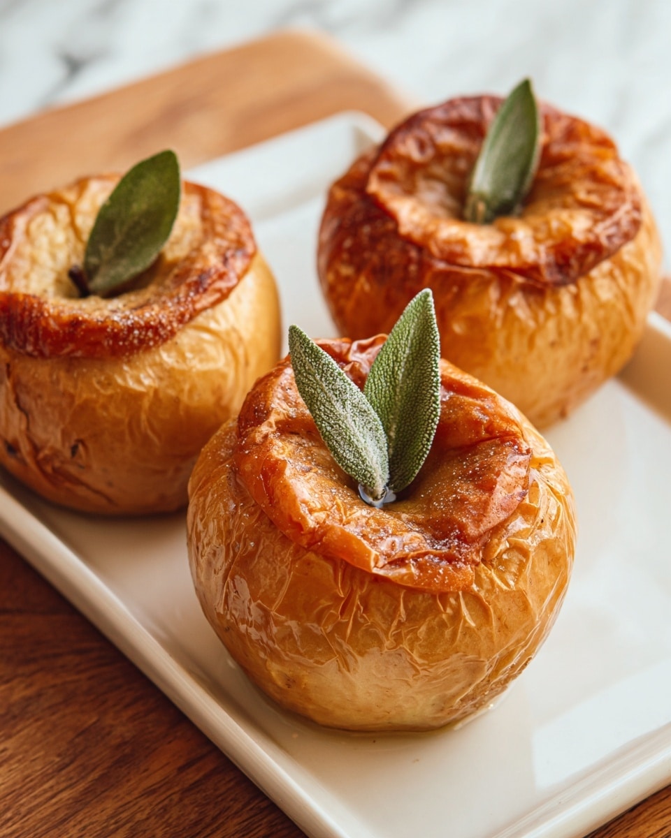 Baked Apples with Walnuts & Sage (Vegan) Recipe