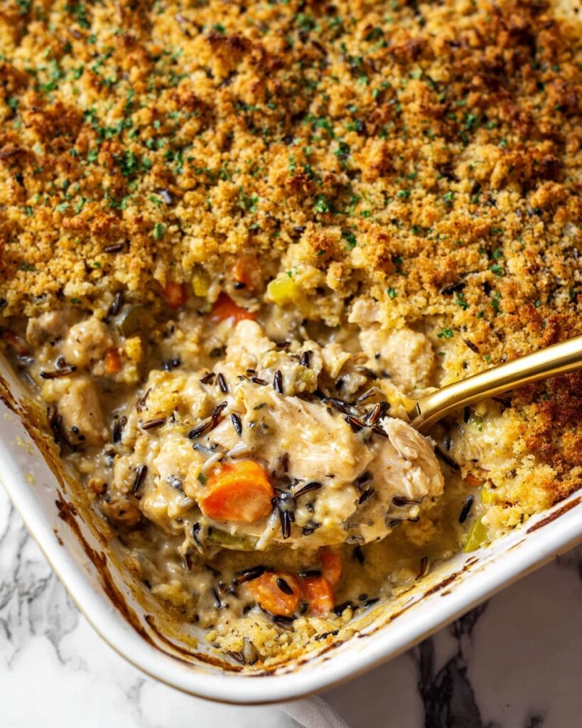 Homemade Chicken and Wild Rice Casserole Recipe