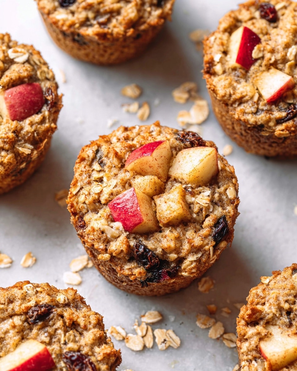 Baked Apple Oatmeal Cups with Greek Yogurt Recipe