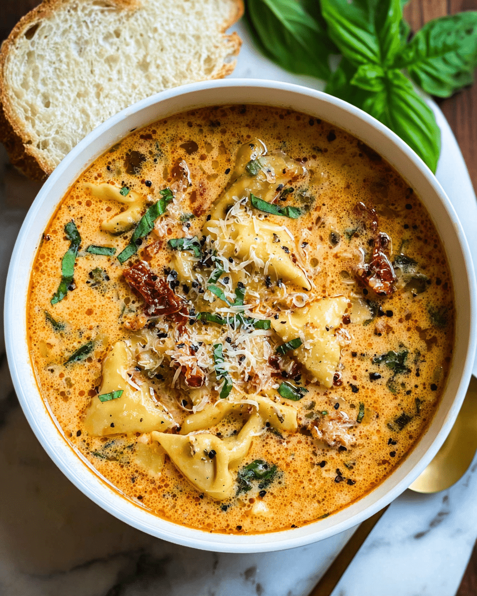 Marry Me Chicken Tortellini Soup Recipe