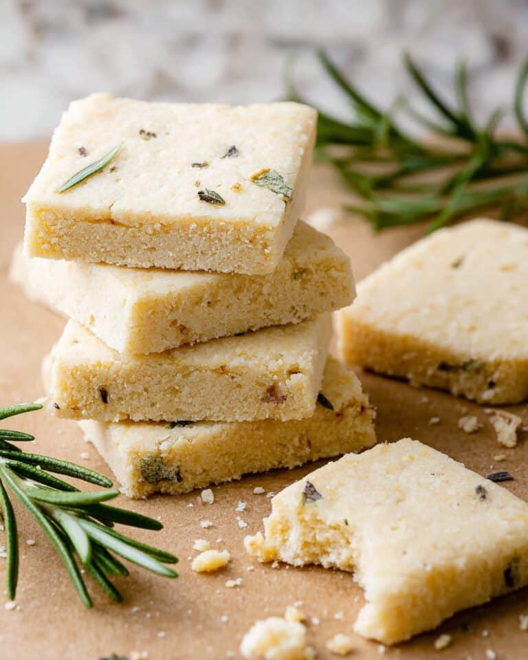 Rosemary Shortbread Cookies Recipe