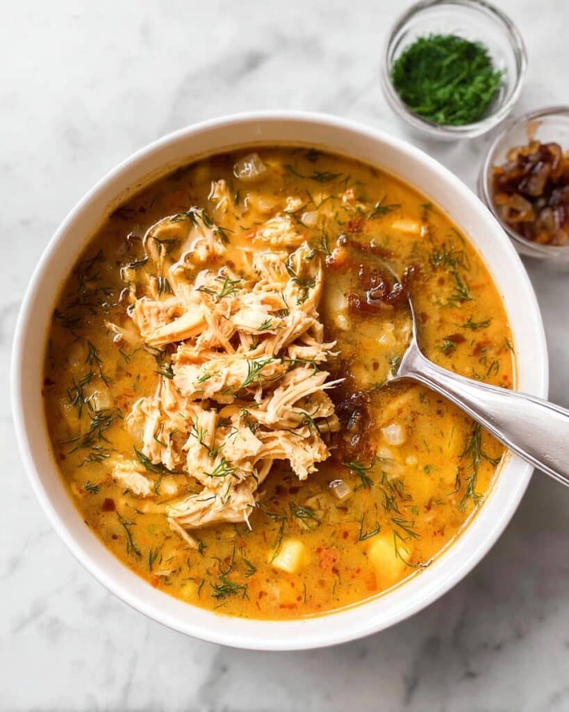 Golden Chicken and Lentil Soup Recipe