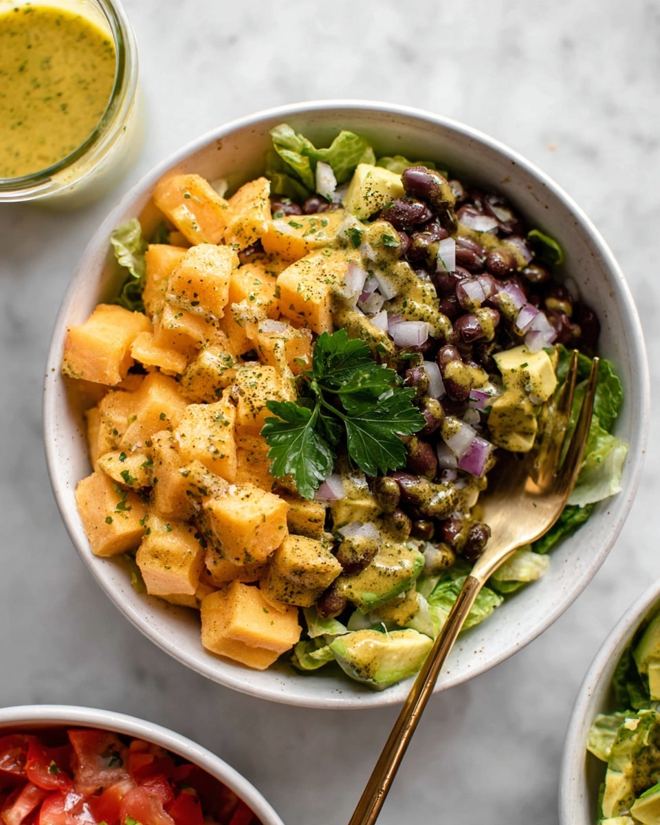 Loaded Veggie Burger Salad Recipe