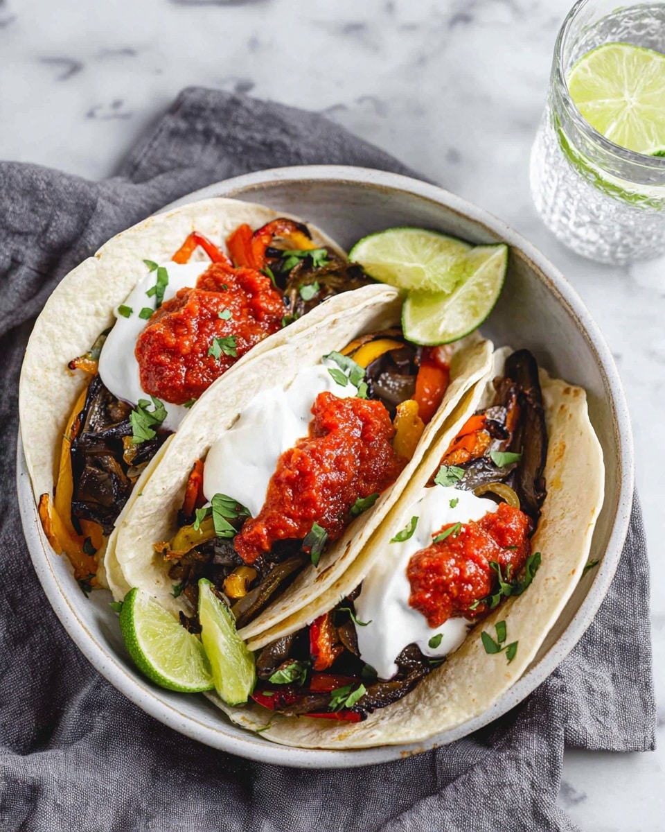 Mushroom Fajitas with Cashew Queso Blanco Recipe