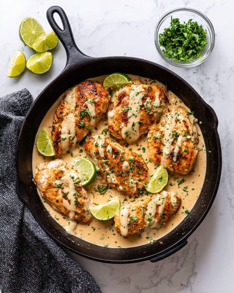 Creamy Coconut Lime Braised Chicken Recipe