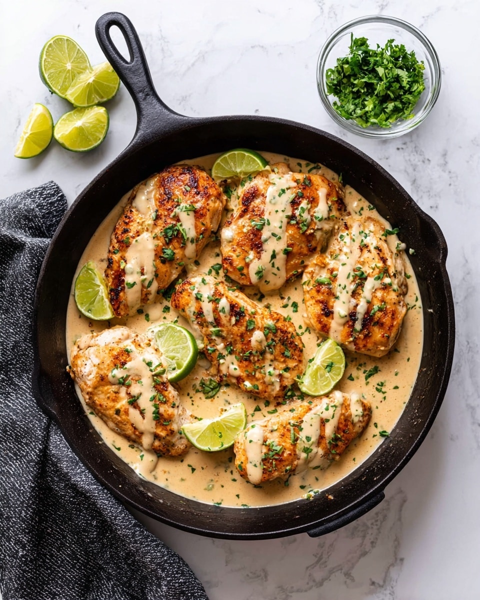 Creamy Coconut Lime Braised Chicken Recipe